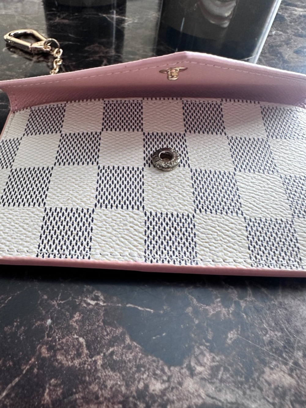 NIB- Louis Vuitton Damier Azur Key Ring Wallet - Picture 10 of 15